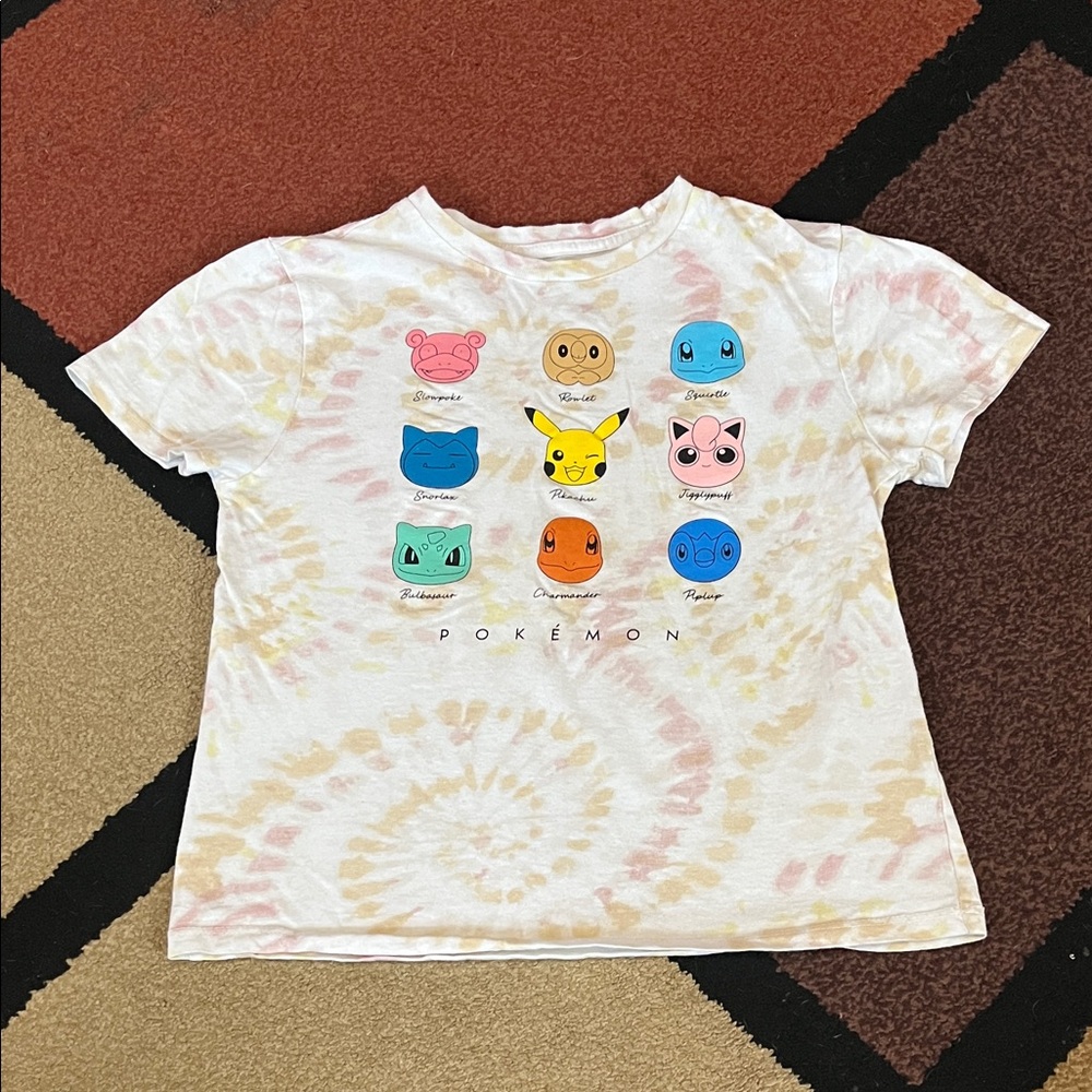 💛💓Pokémon T-Shirt / tie dye / Size M ( 8 ) Girls